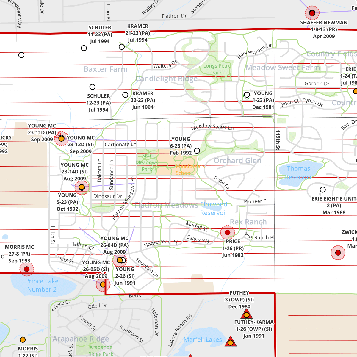 Draco Drilling & Spacing Unit Map (24" x 36" Print)