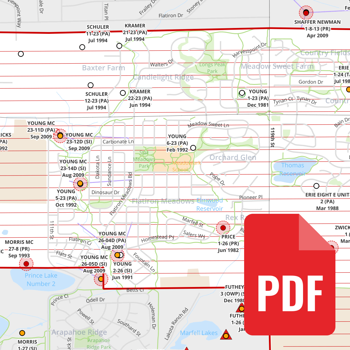 Draco Drilling & Spacing Unit Map (PDF)