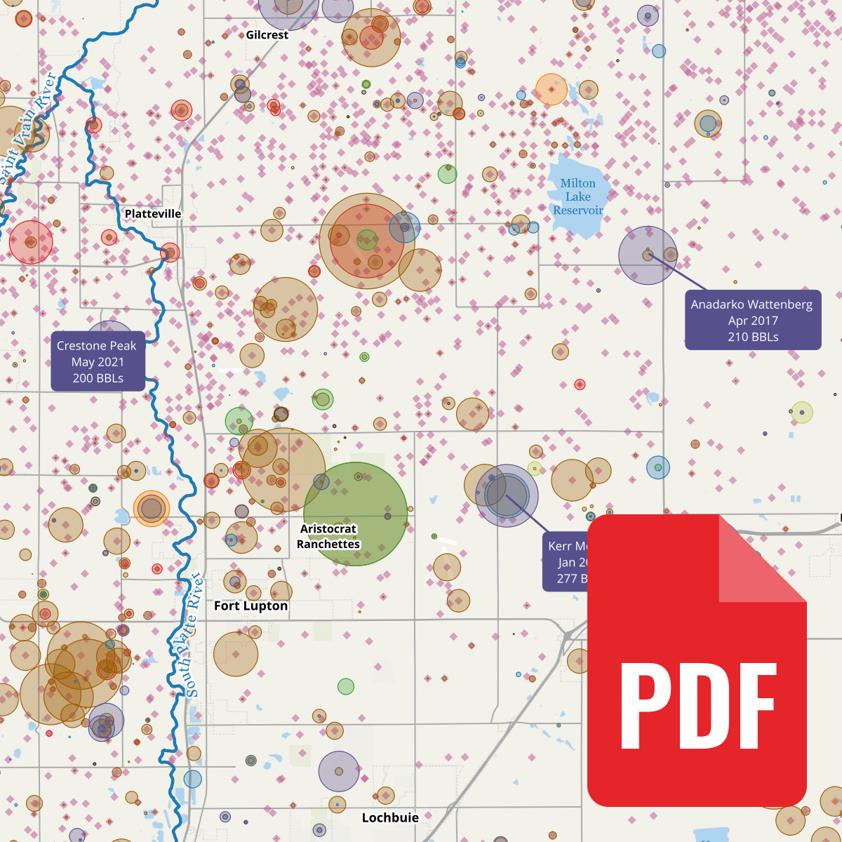 Weld County Oil Spills Map (PDF)
