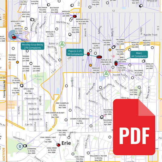 Erie Oil & Gas Infrastructure Map (PDF)